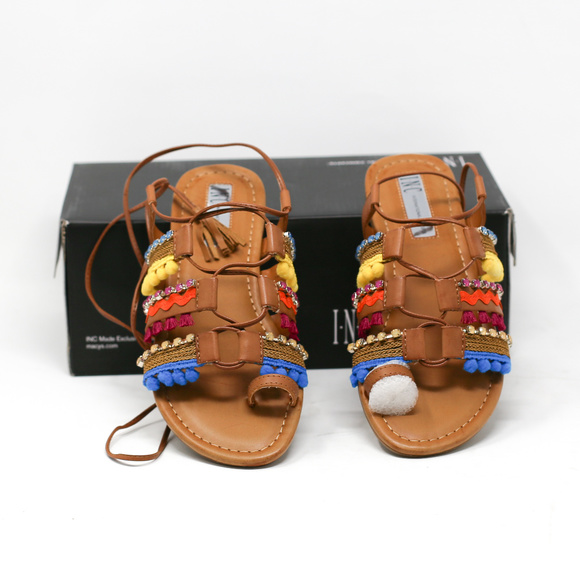 INC Womens Mariani Open Toe Gladiator Sandals - Picture 2 of 6